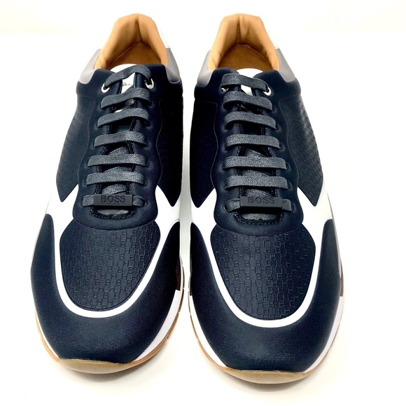 NIB Hugo Boss Blue Sneakers - Picture 2 of 8